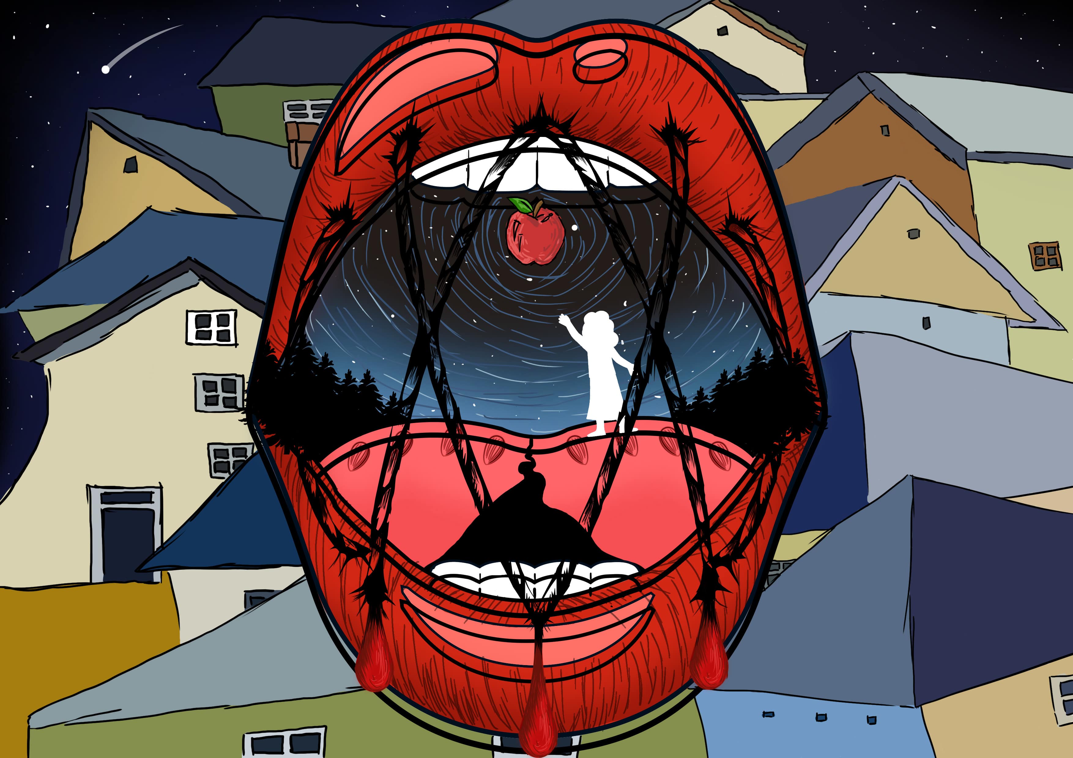 Surrealist digital artwork